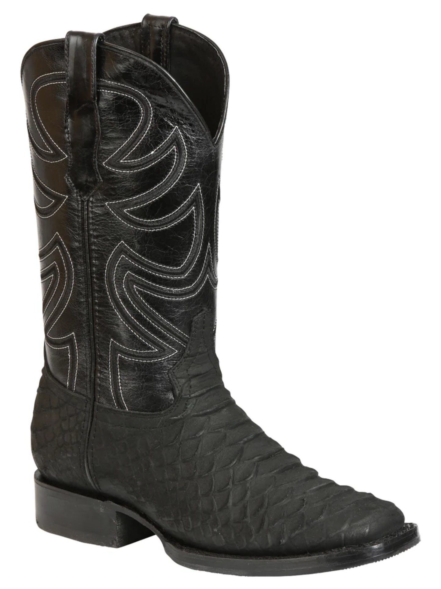 Botas Vaqueras Rodeo Imitacion de Python Grabado en Piel Vacuno para Hombre 'El General' - ID: 45561 Botas Python Print El General