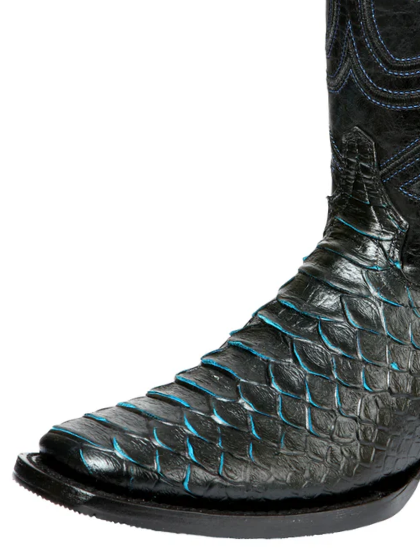 Botas Vaqueras Rodeo Imitacion de Python Grabado en Piel Vacuno para Hombre 'El General' - ID: 45564 Botas Python Print El General