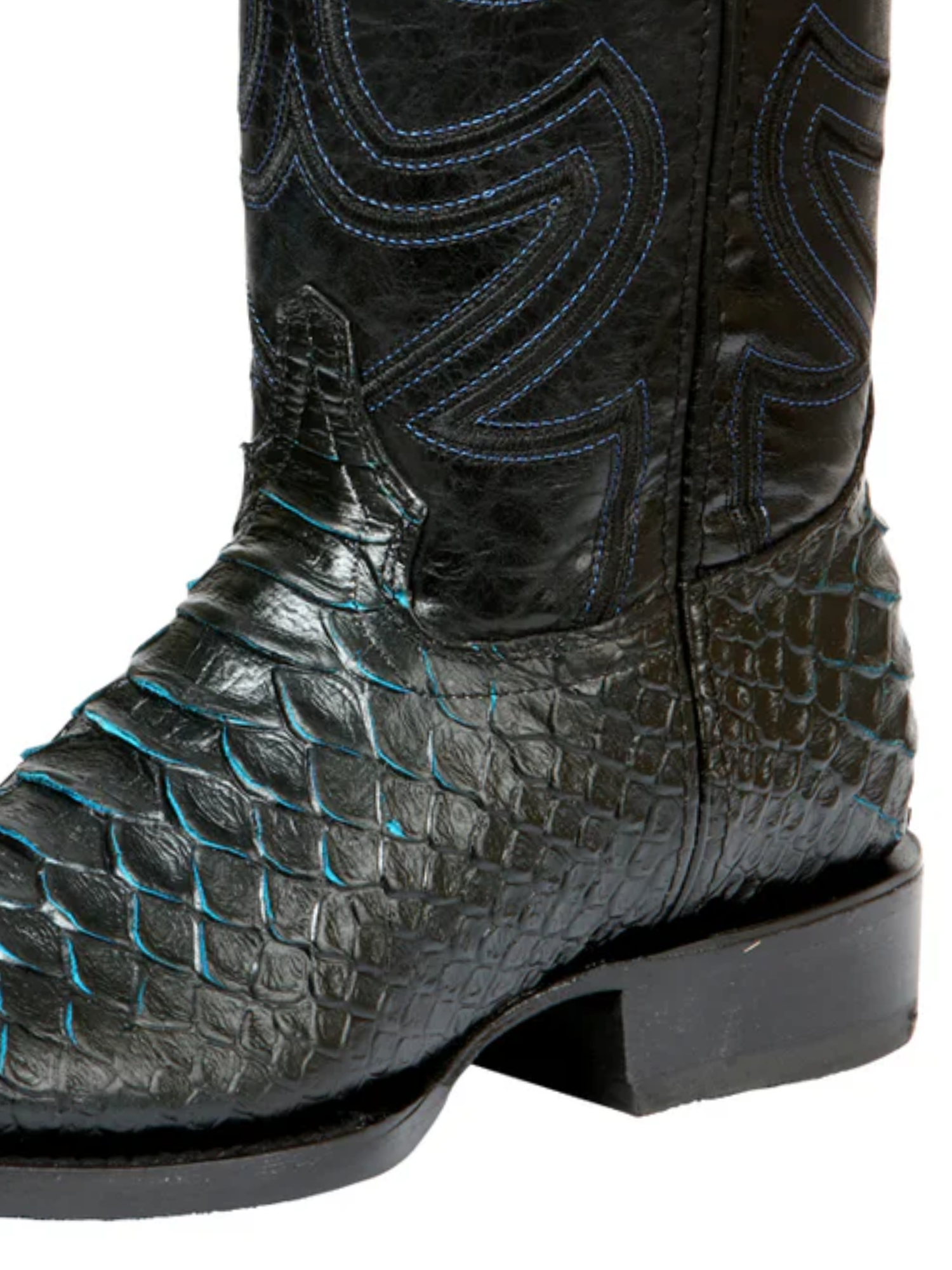 Botas Vaqueras Rodeo Imitacion de Python Grabado en Piel Vacuno para Hombre 'El General' - ID: 45564 Botas Python Print El General