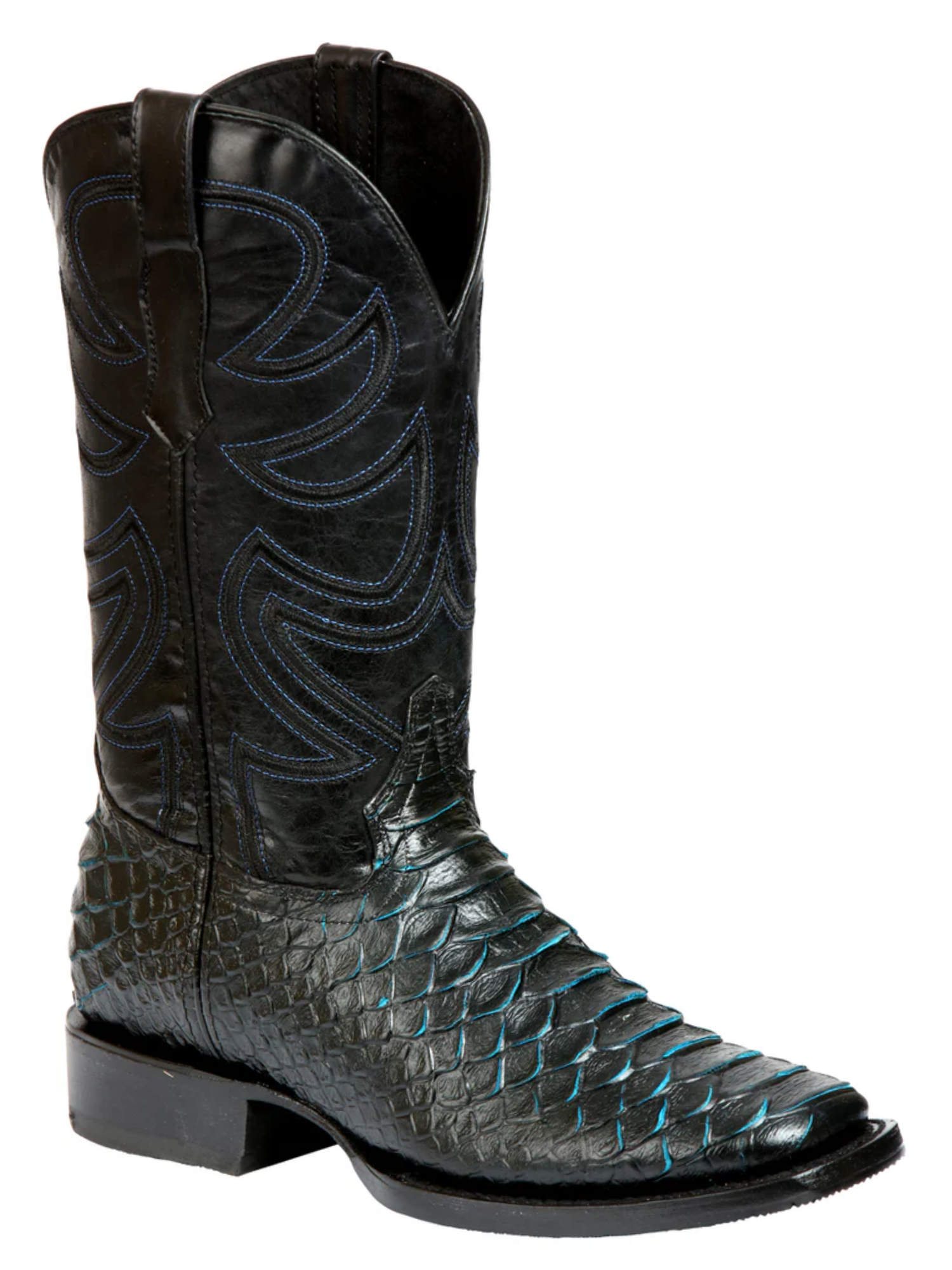 Botas Vaqueras Rodeo Imitacion de Python Grabado en Piel Vacuno para Hombre 'El General' - ID: 45564 Botas Python Print El General