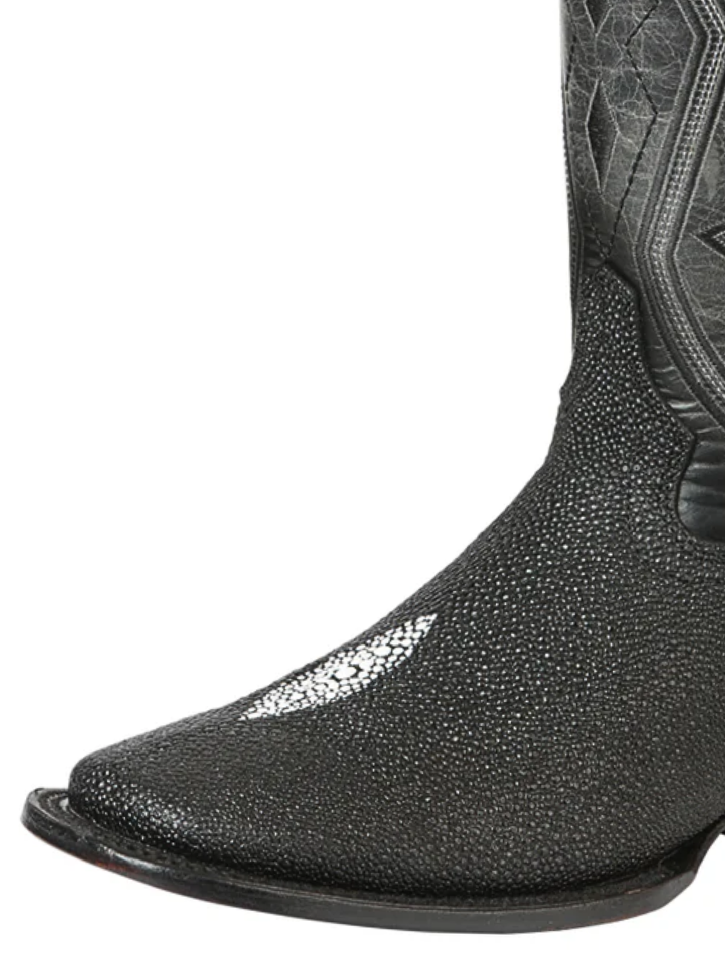 Botas Vaqueras Rodeo Imitacion de Mantarraya Perla Simple Grabado en Piel Vacuno para Hombre 'El General' - ID: 45566 Botas Mantarraya Print El General