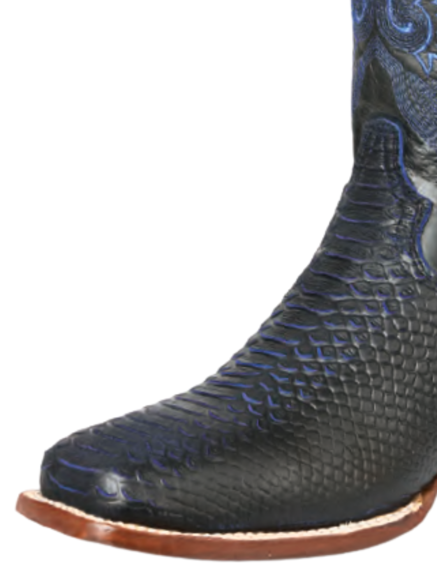 Botas Vaqueras Rodeo Imitacion de Python Grabado en Piel Vacuno para Hombre 'El General' - ID: 45697 Botas Python Print El General