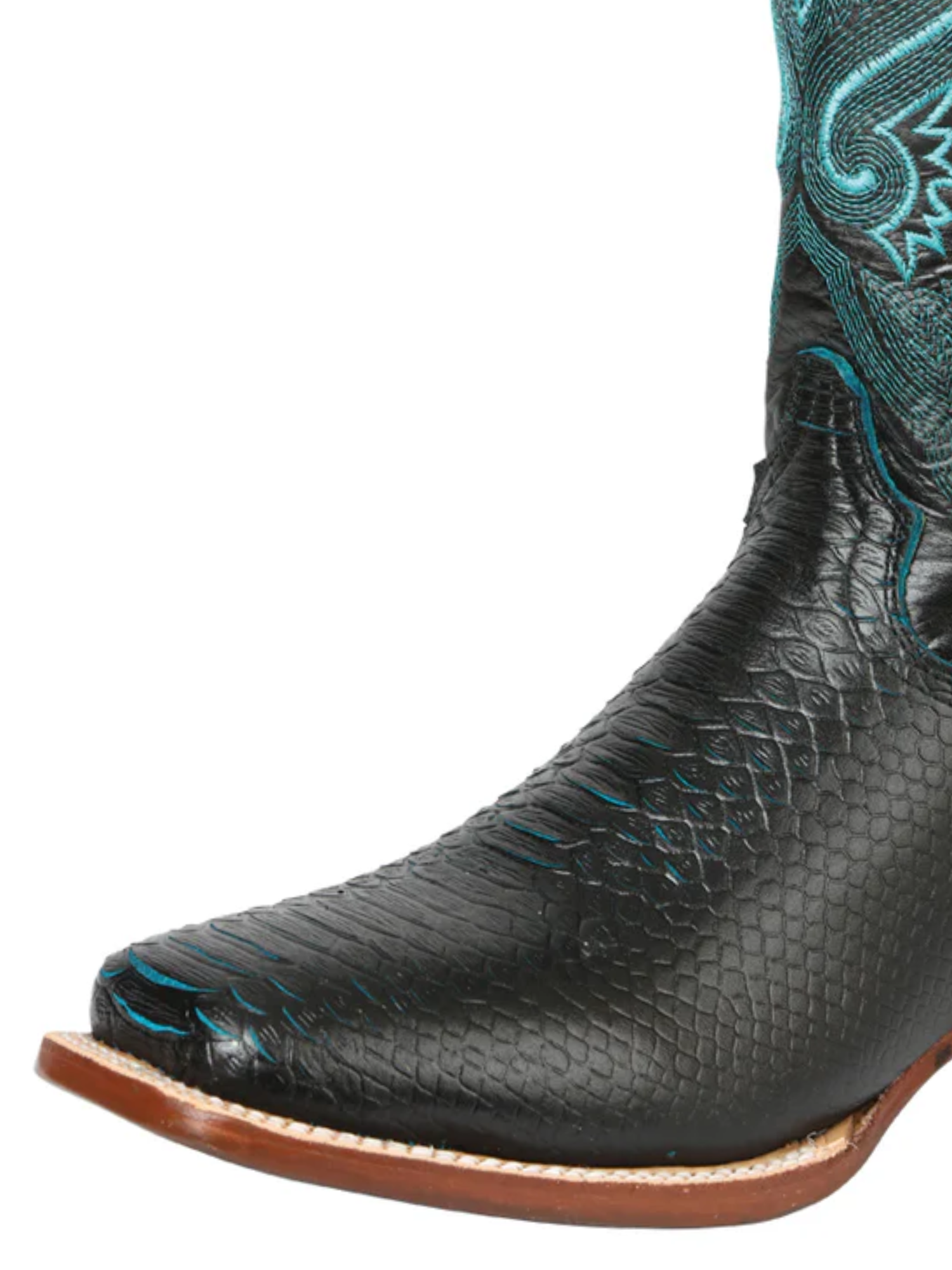 Botas Vaqueras Rodeo Imitacion de Python Grabado en Piel Vacuno para Hombre 'El General' - ID: 45699 Botas Python Print El General