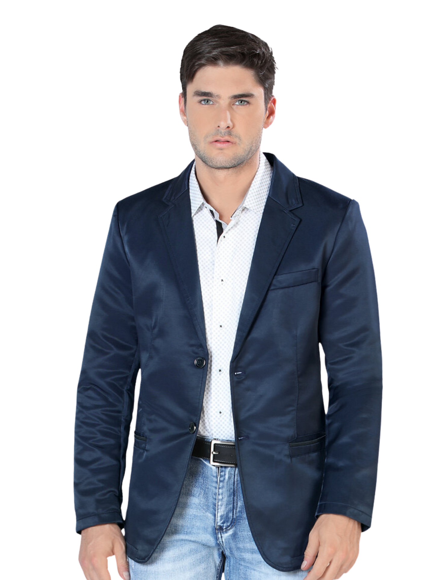 Saco Casual Liso para Hombre 'Montero' - ID: 2174 Sacos Casuales Montero Navy