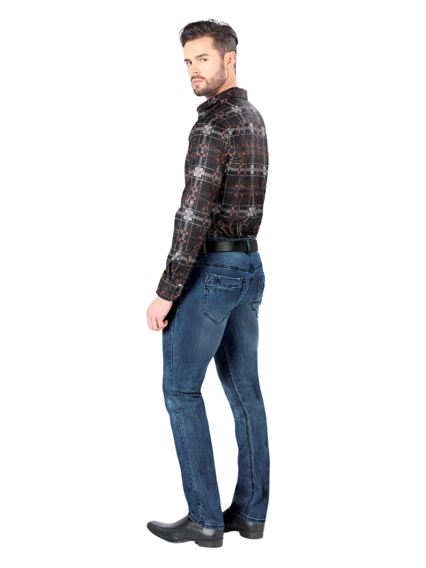 Pantalon Vaquero de Mezclilla Stretch para Hombre 'Montero' - ID: 5302 Pantalones de Vaquero Montero 