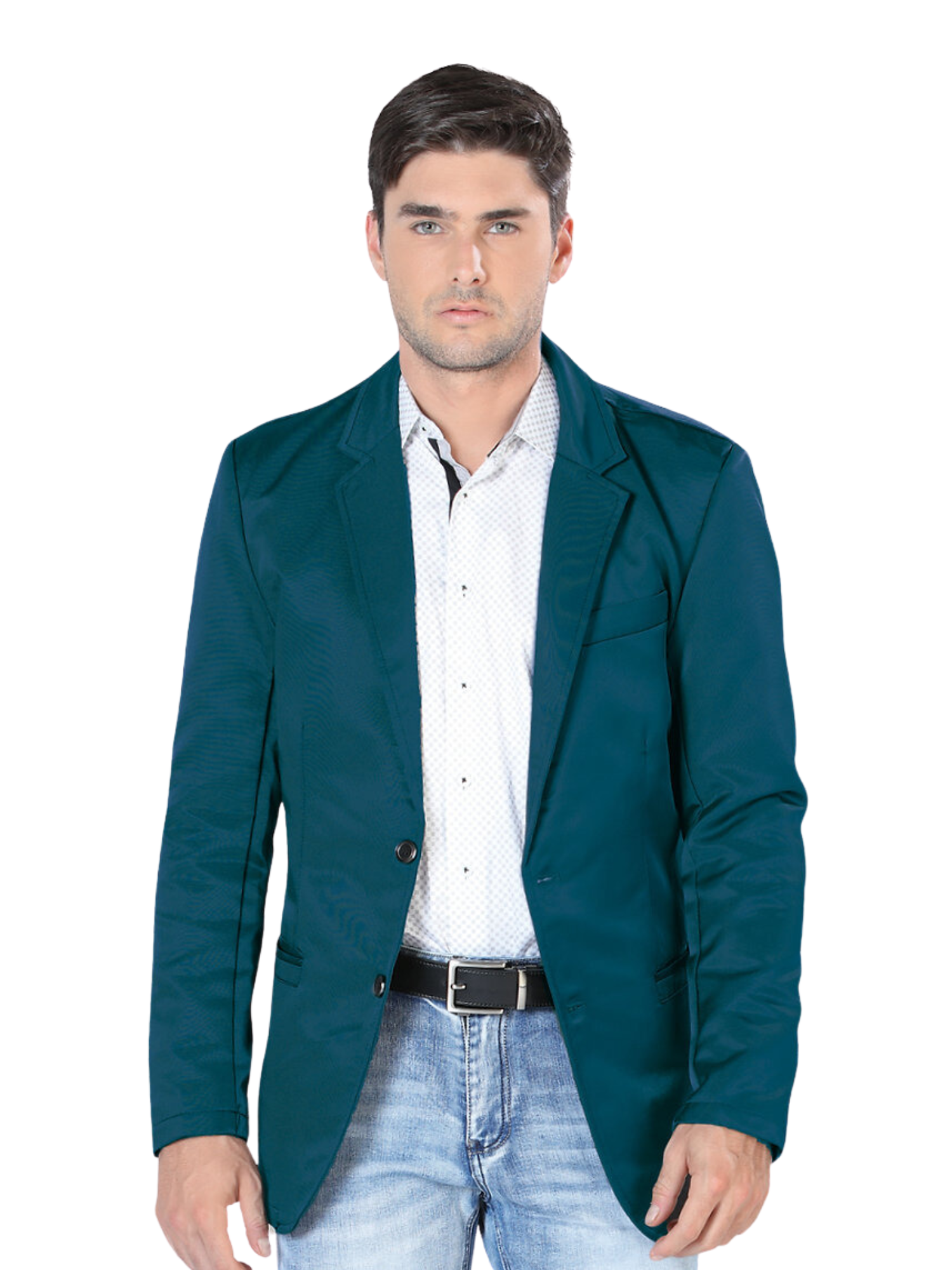 Saco Casual Liso para Hombre 'Montero' - ID: 2174 Sacos Casuales Montero Teal