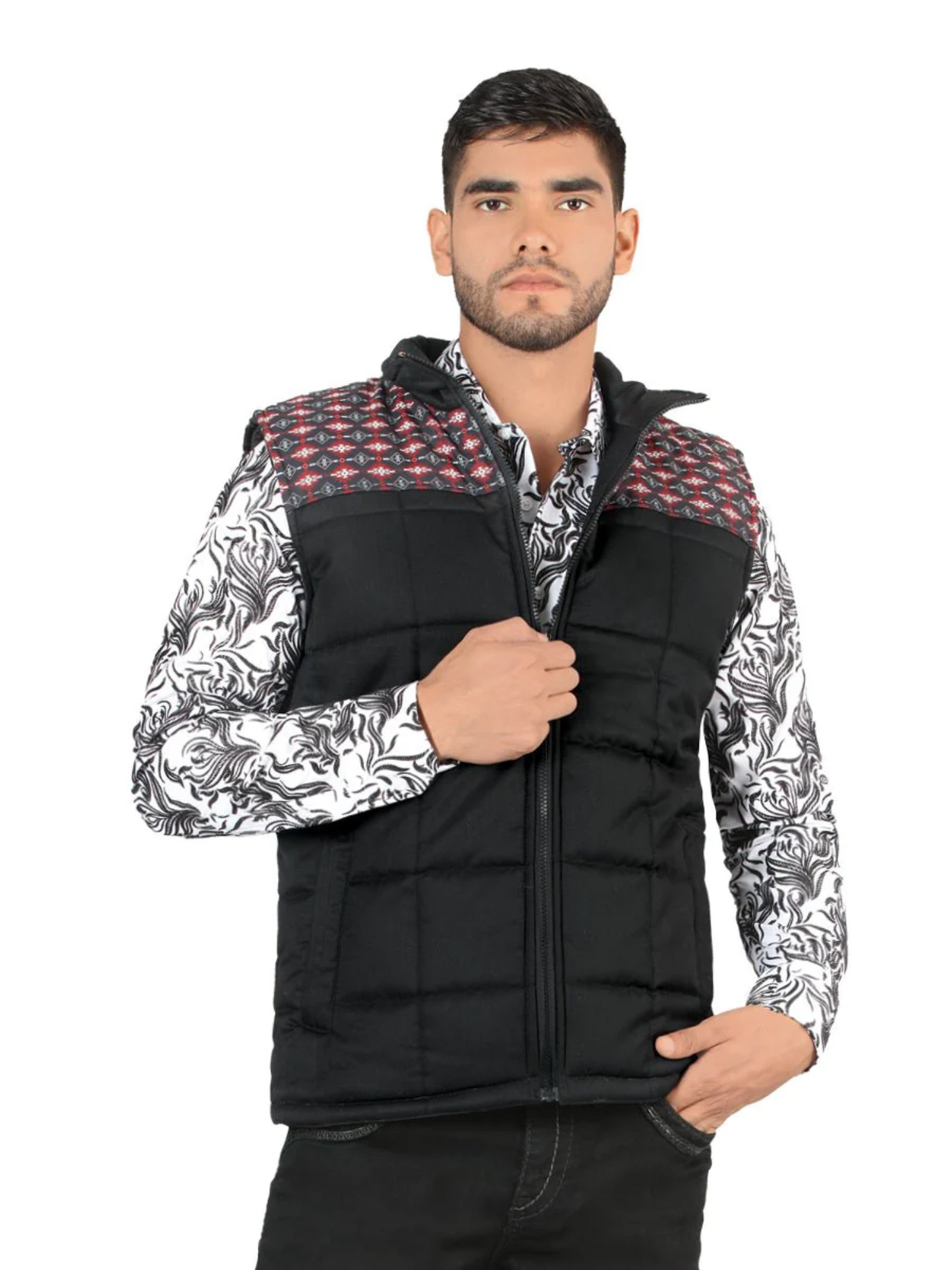 Chaleco Vaquero Acolchado Ultraligero para Hombre 'Montero' - ID: 10005 Western Vest Montero Black