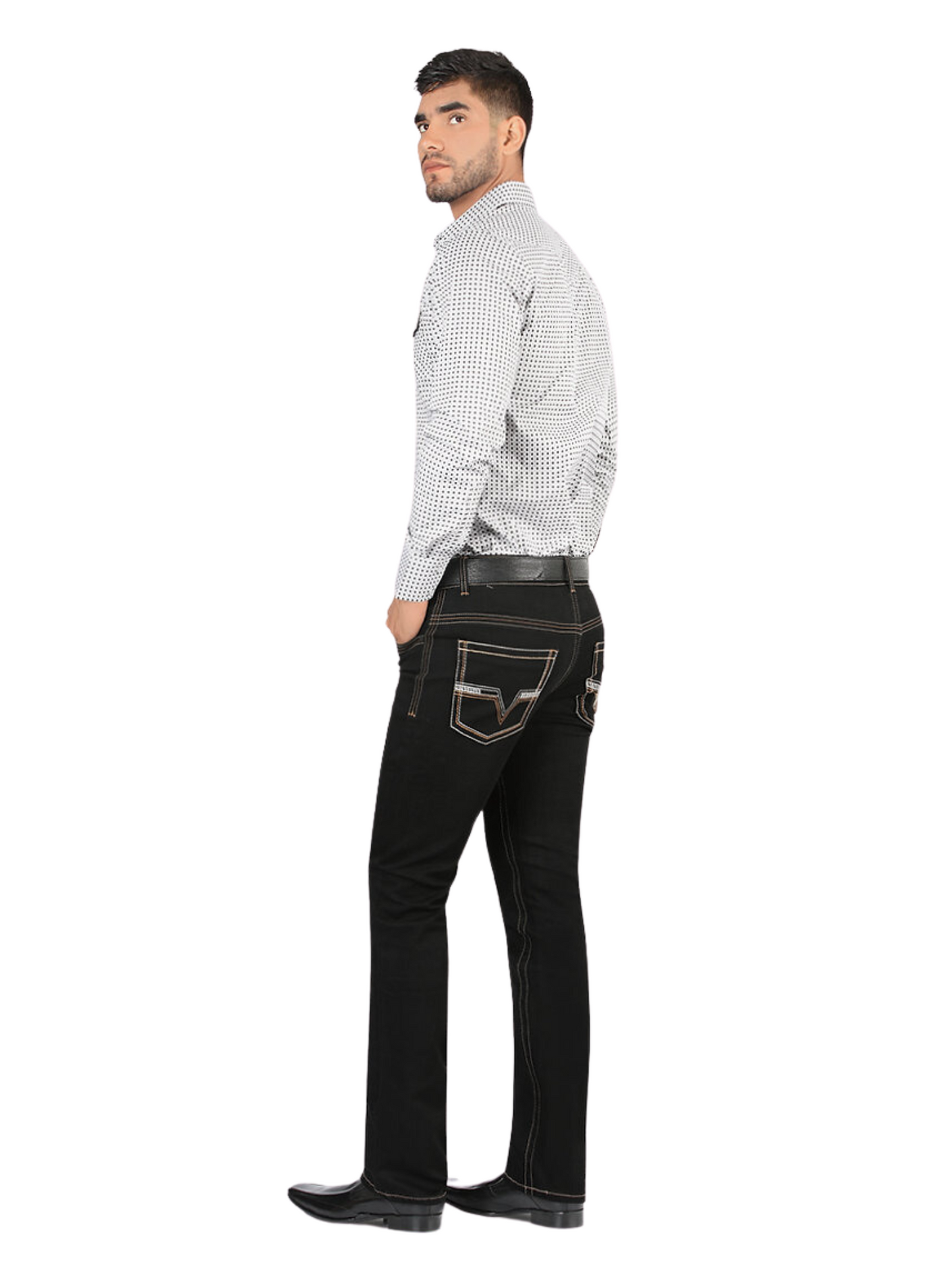 Pantalon Vaquero de Mezclilla Stretch para Hombre 'Montero' - ID: 5307 Pantalones de Vaquero Montero 