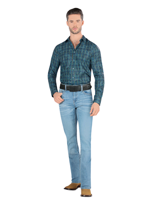 Pantalon Vaquero de Mezclilla Stretch para Hombre 'Montero' - ID: 4601 Denim Jeans Montero Light Blue