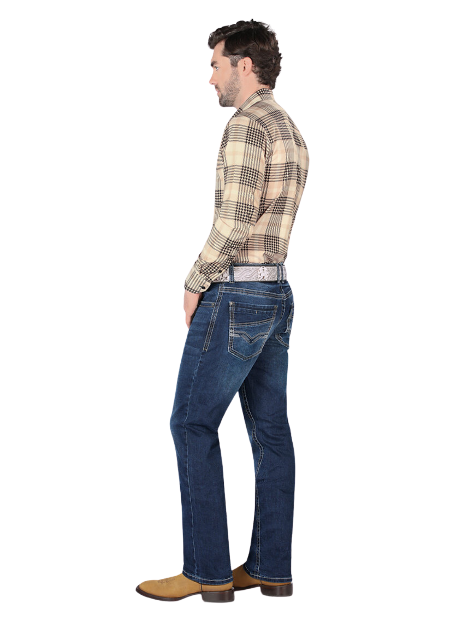 Pantalon Vaquero de Mezclilla Stretch para Hombre 'Montero' - ID: 4604 Pantalones de Vaquero Montero 