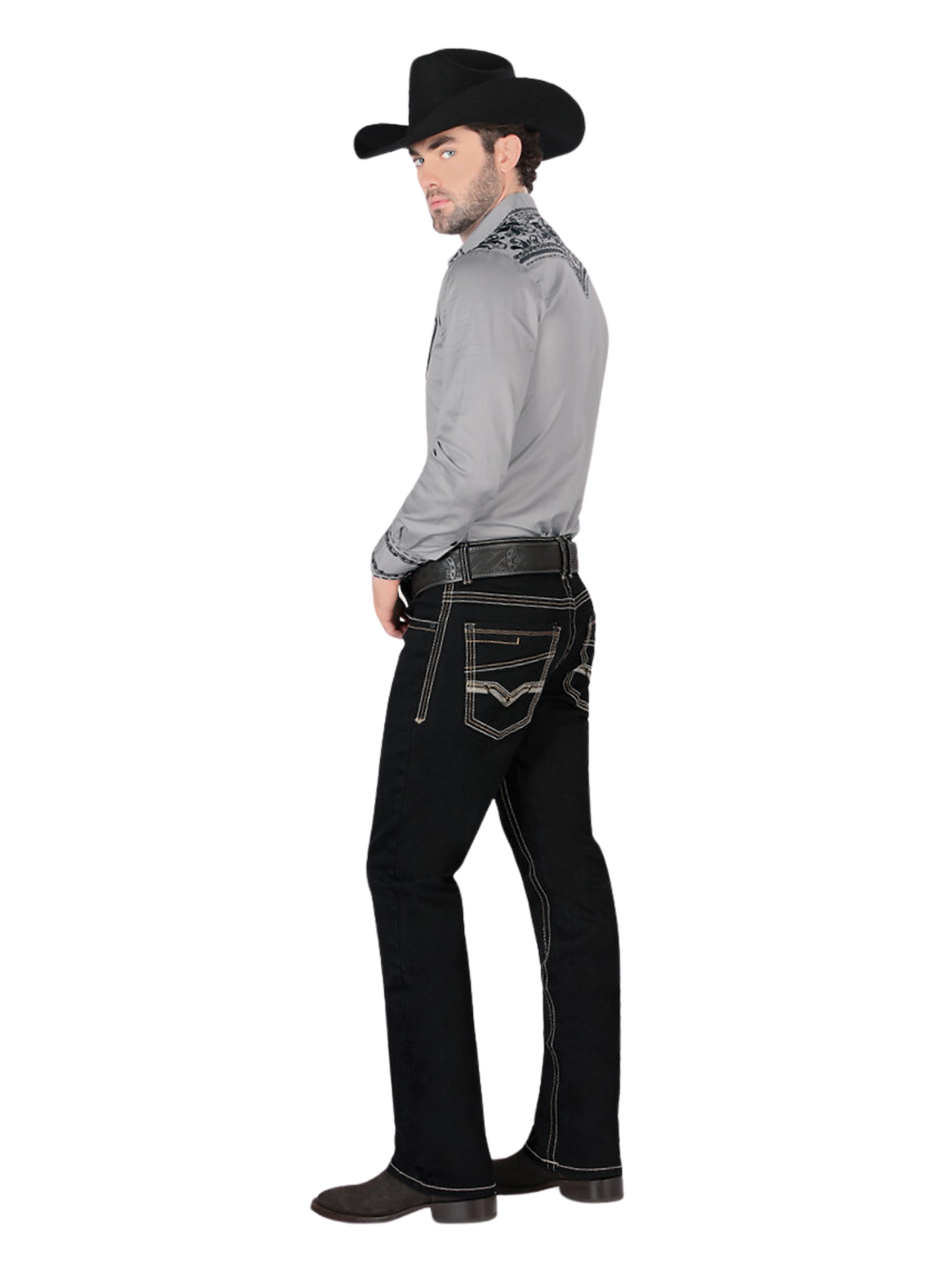 Pantalon Vaquero de Mezclilla Stretch para Hombre 'Montero' - ID: 4604 Pantalones de Vaquero Montero 