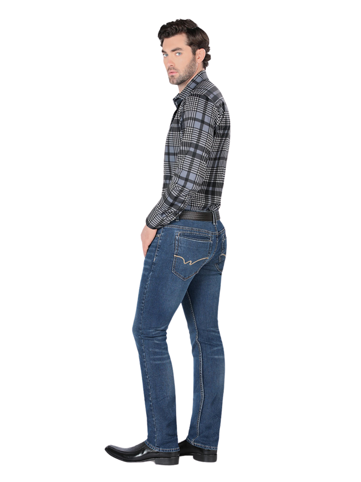 Pantalon Vaquero de Mezclilla Stretch para Hombre 'Montero' - ID: 5311 Pantalones de Vaquero Montero 