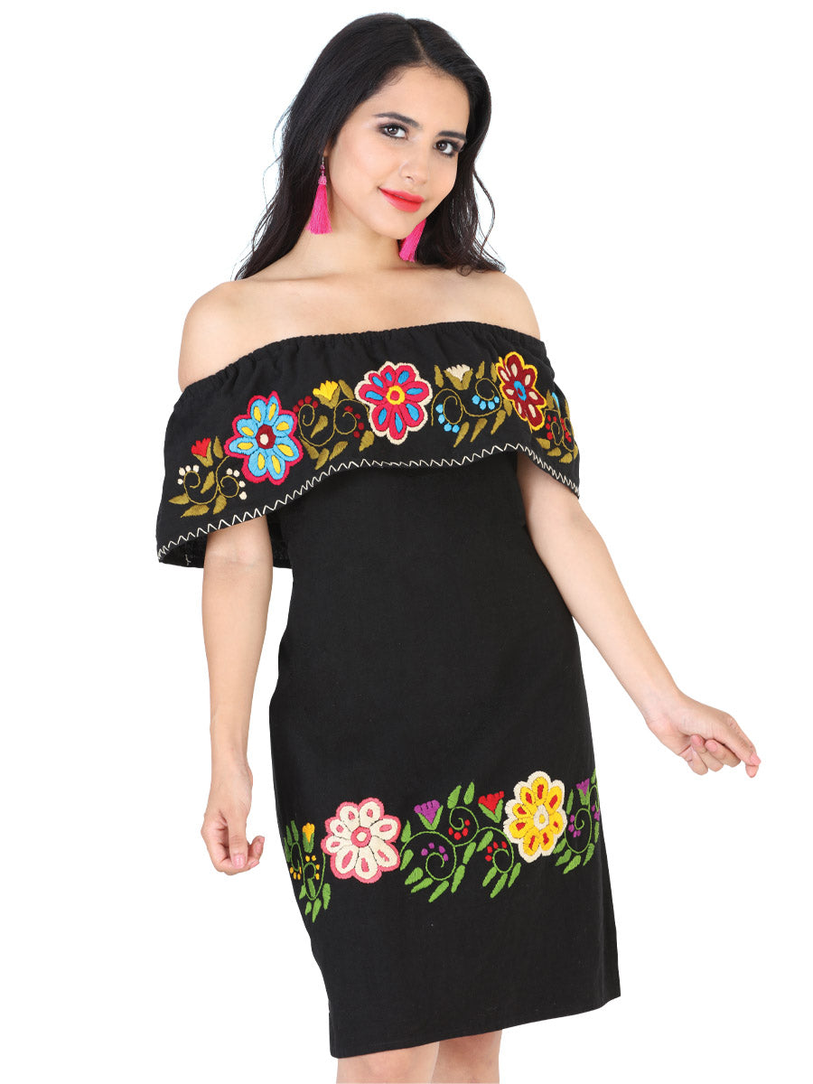 Olan Ropa Handmade Olan Dress Embroidered with Flowers - Handmade Dress – Bellash ...