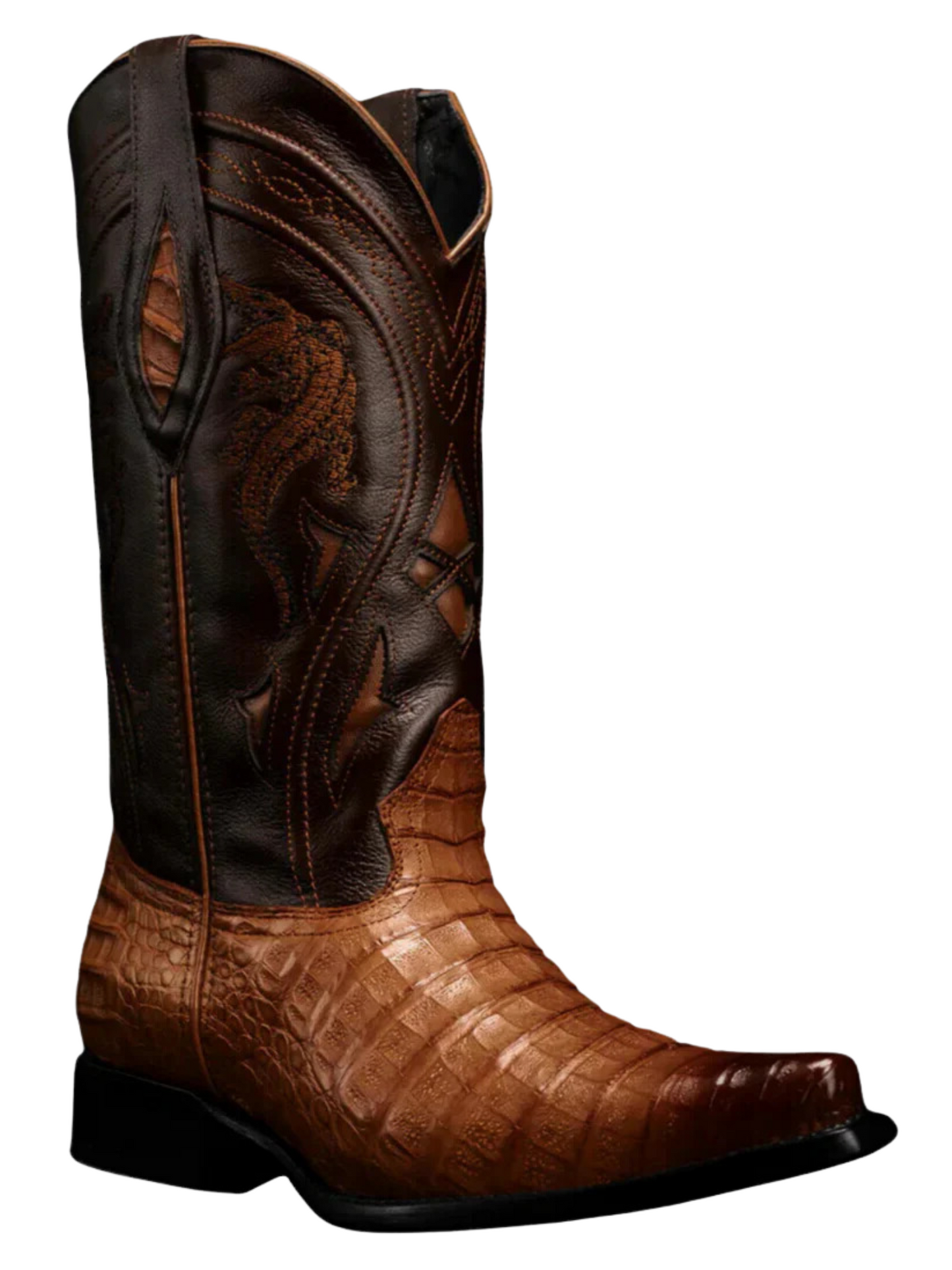 Botas Vaqueras Exoticas de Caiman Belly Original para Hombre 'Joe Boots' - ID: 608CH Botas Caiman Original Joe Boots 