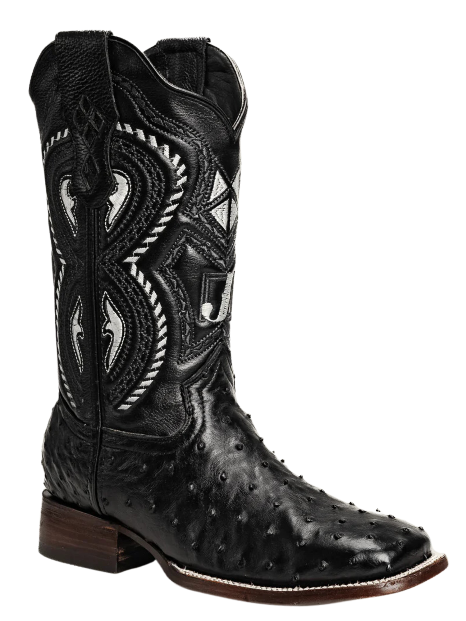 Botas Vaqueras Rodeo Exoticas de Avestruz Original para Hombre 'Joe Boots' - ID: 703NE Botas Avestruz Original Joe Boots 