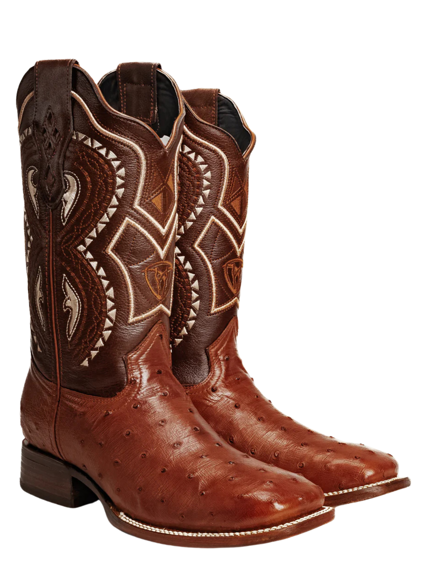 Botas Vaqueras Rodeo Exoticas de Avestruz Original para Hombre 'Joe Boots' - ID: 703SH Botas Avestruz Original Joe Boots 