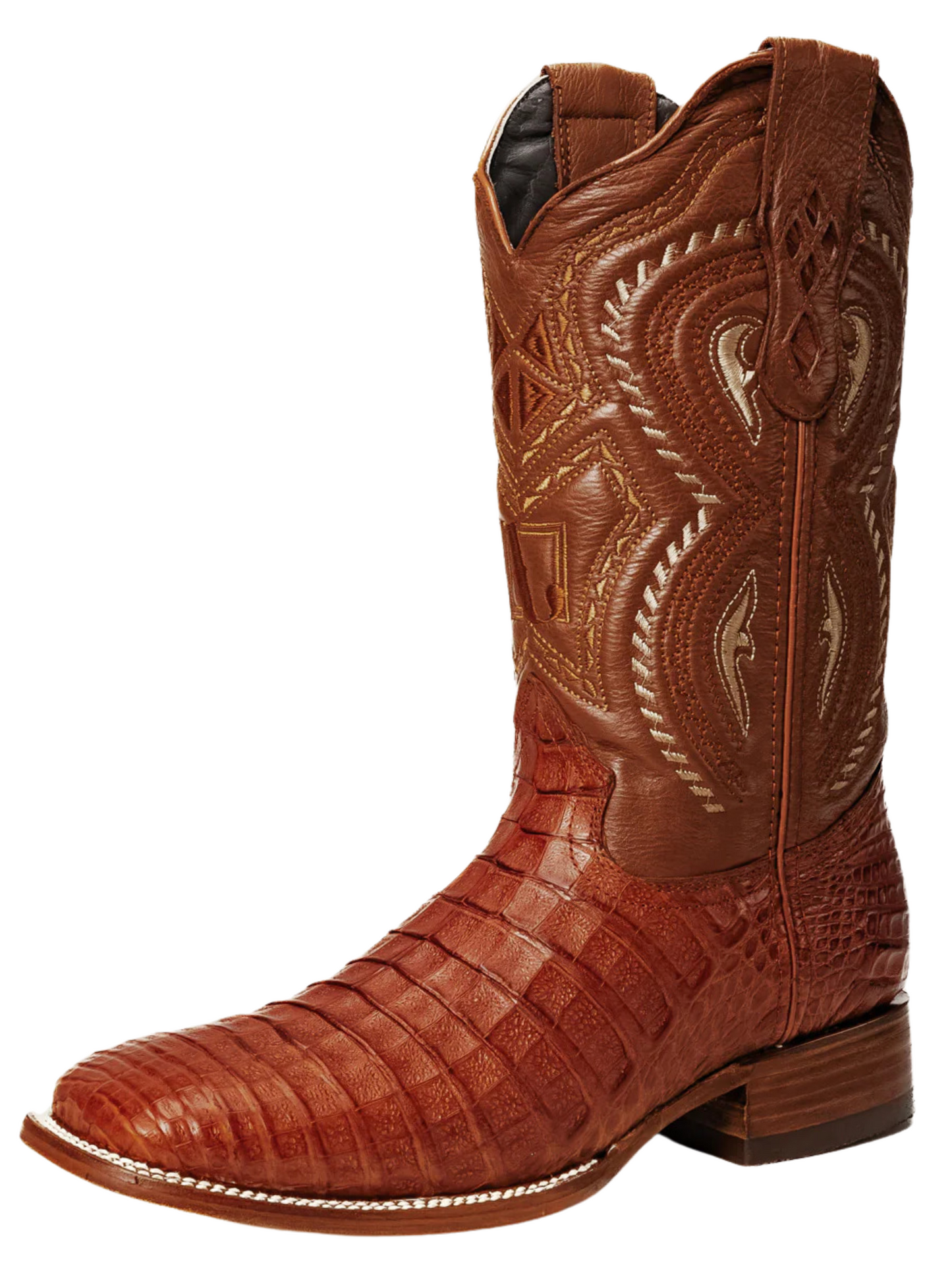 Botas Vaqueras Rodeo Exoticas de Caiman Original para Hombre 'Joe Boots' - ID: 706SH Botas Caiman Original Joe Boots Shedron