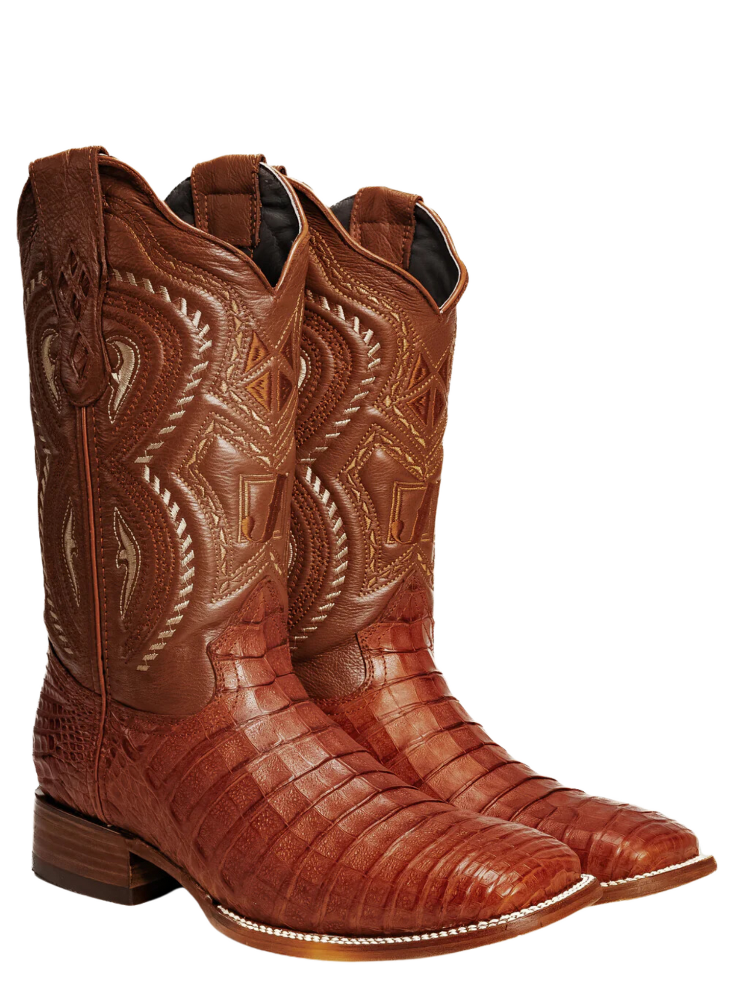 Botas Vaqueras Rodeo Exoticas de Caiman Original para Hombre 'Joe Boots' - ID: 706SH Botas Caiman Original Joe Boots 