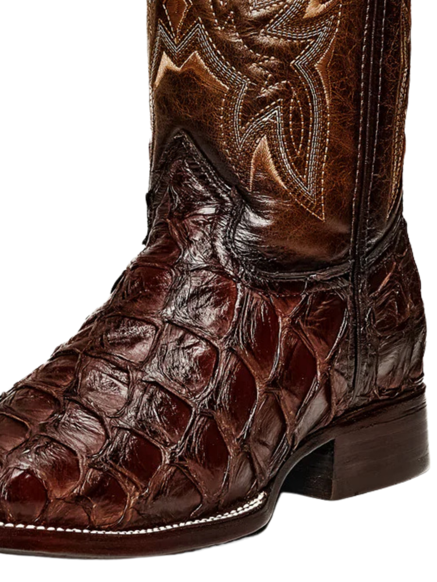 Botas Vaqueras Rodeo Exoticas de Pirarucu Fish Original para Hombre 'Rodeo Cartie' - ID: 761CA Botas Monster Fish Original Rodeo Cartie 