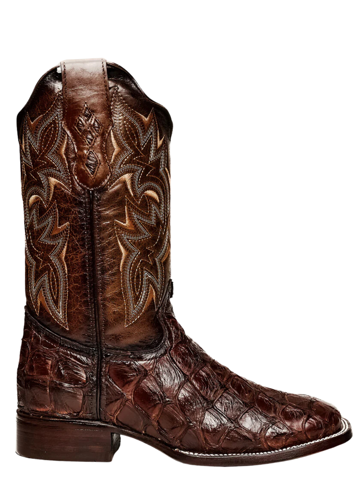 Botas Vaqueras Rodeo Exoticas de Pirarucu Fish Original para Hombre 'Rodeo Cartie' - ID: 761CA Botas Monster Fish Original Rodeo Cartie 