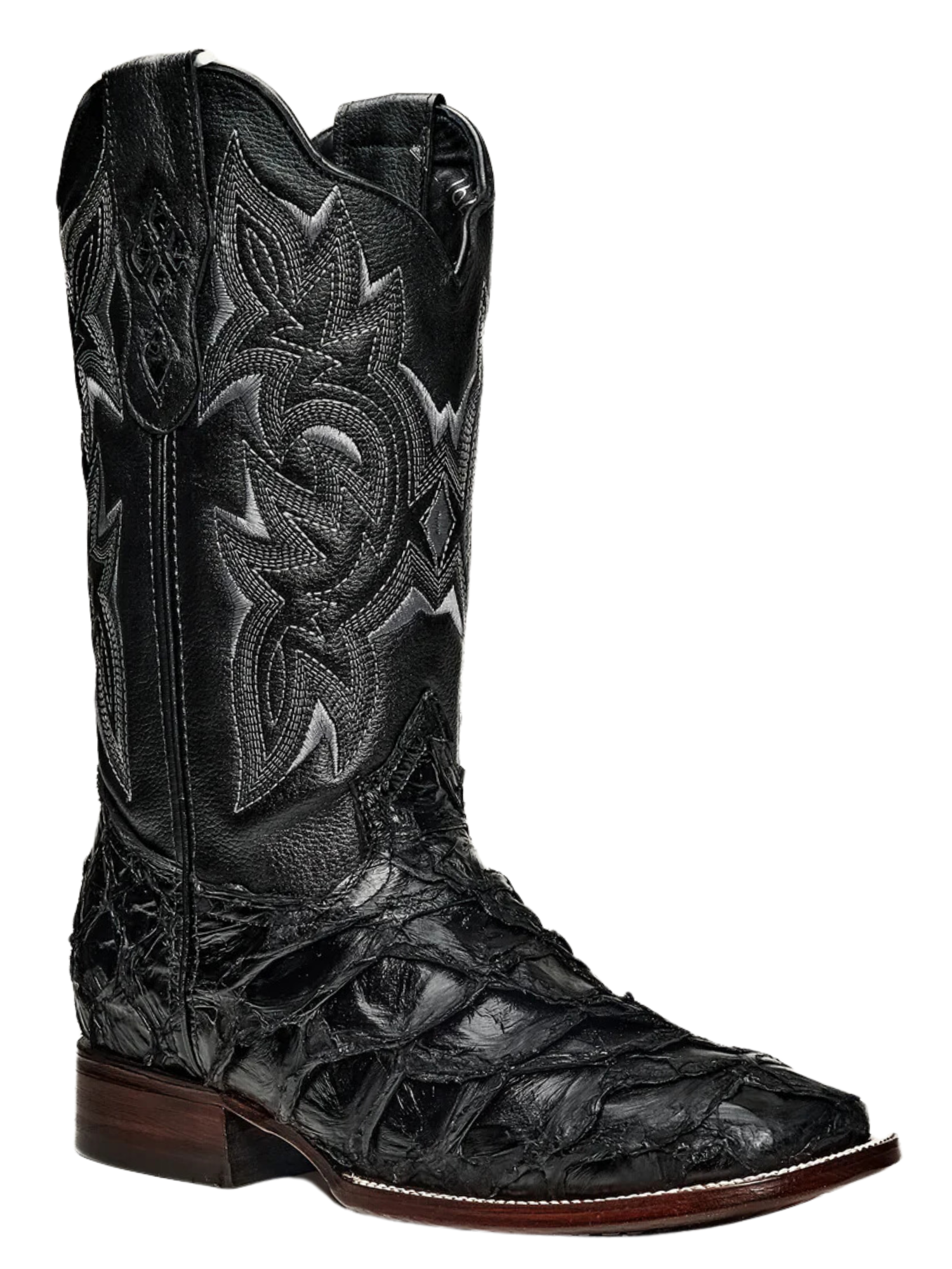 Botas Vaqueras Rodeo Exoticas de Pirarucu Fish Original para Hombre 'Rodeo Cartie' - ID: 761NE Botas Monster Fish Original Rodeo Cartie 