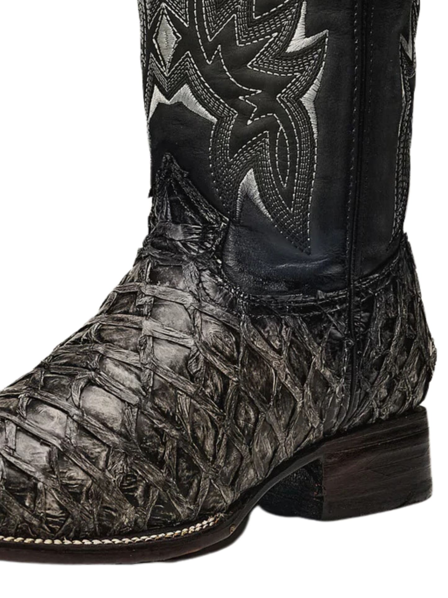 Botas Vaqueras Rodeo Exoticas de Pirarucu Fish Original para Hombre 'Rodeo Cartie' - ID: 761RU Botas Monster Fish Original Rodeo Cartie 