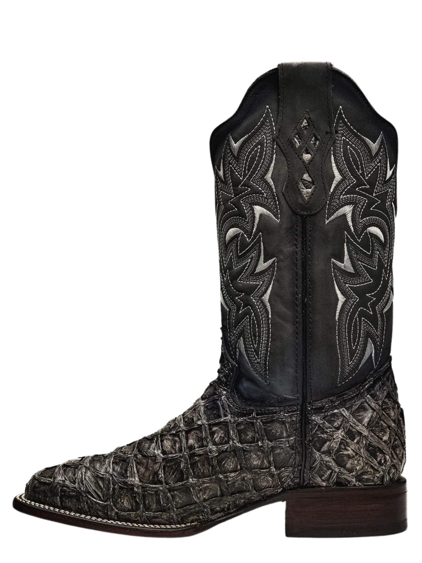 Botas Vaqueras Rodeo Exoticas de Pirarucu Fish Original para Hombre 'Rodeo Cartie' - ID: 761RU Botas Monster Fish Original Rodeo Cartie 