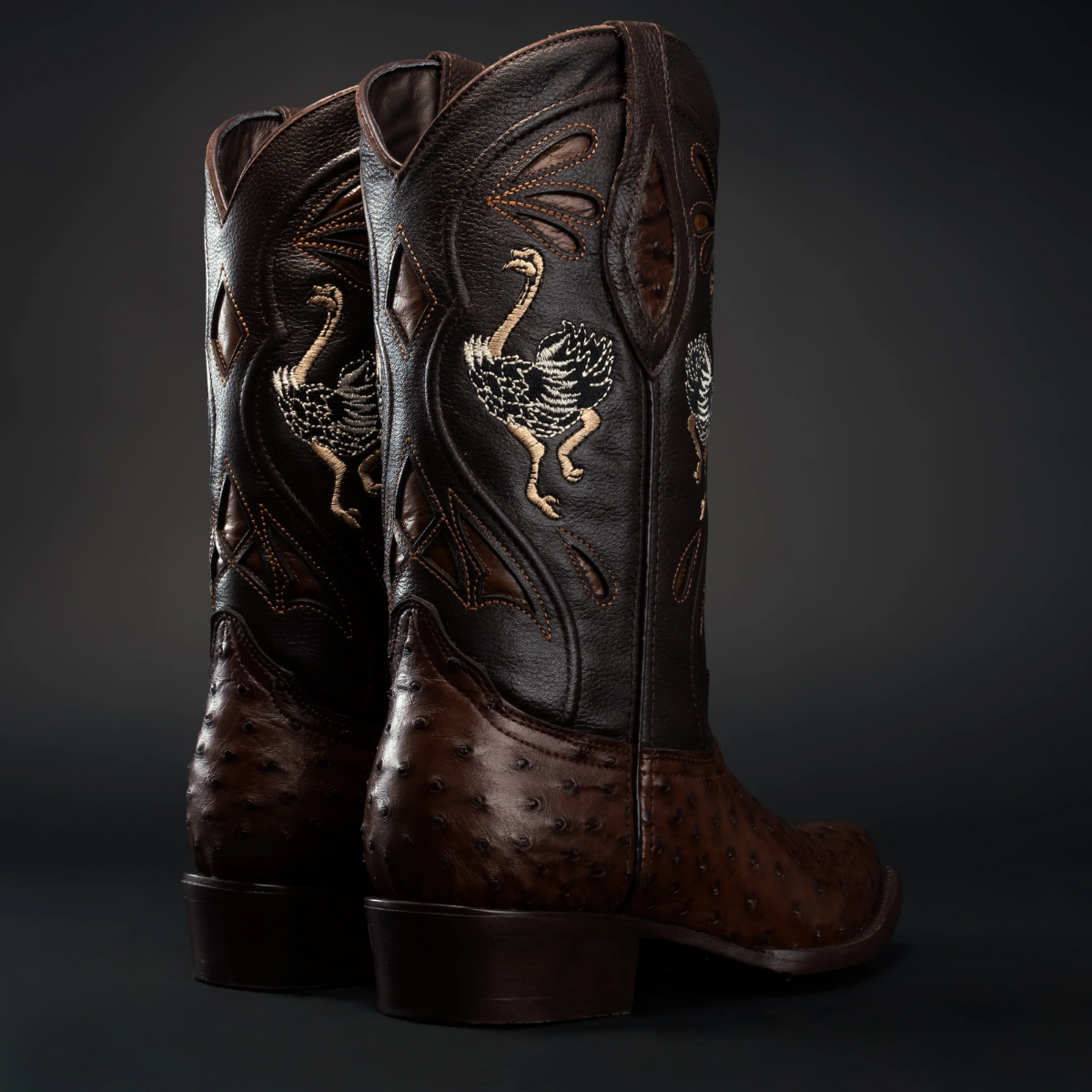 Original Men's Exotic Ostrich Cowboy Boots 'Joe Boots' - ID: 903CA