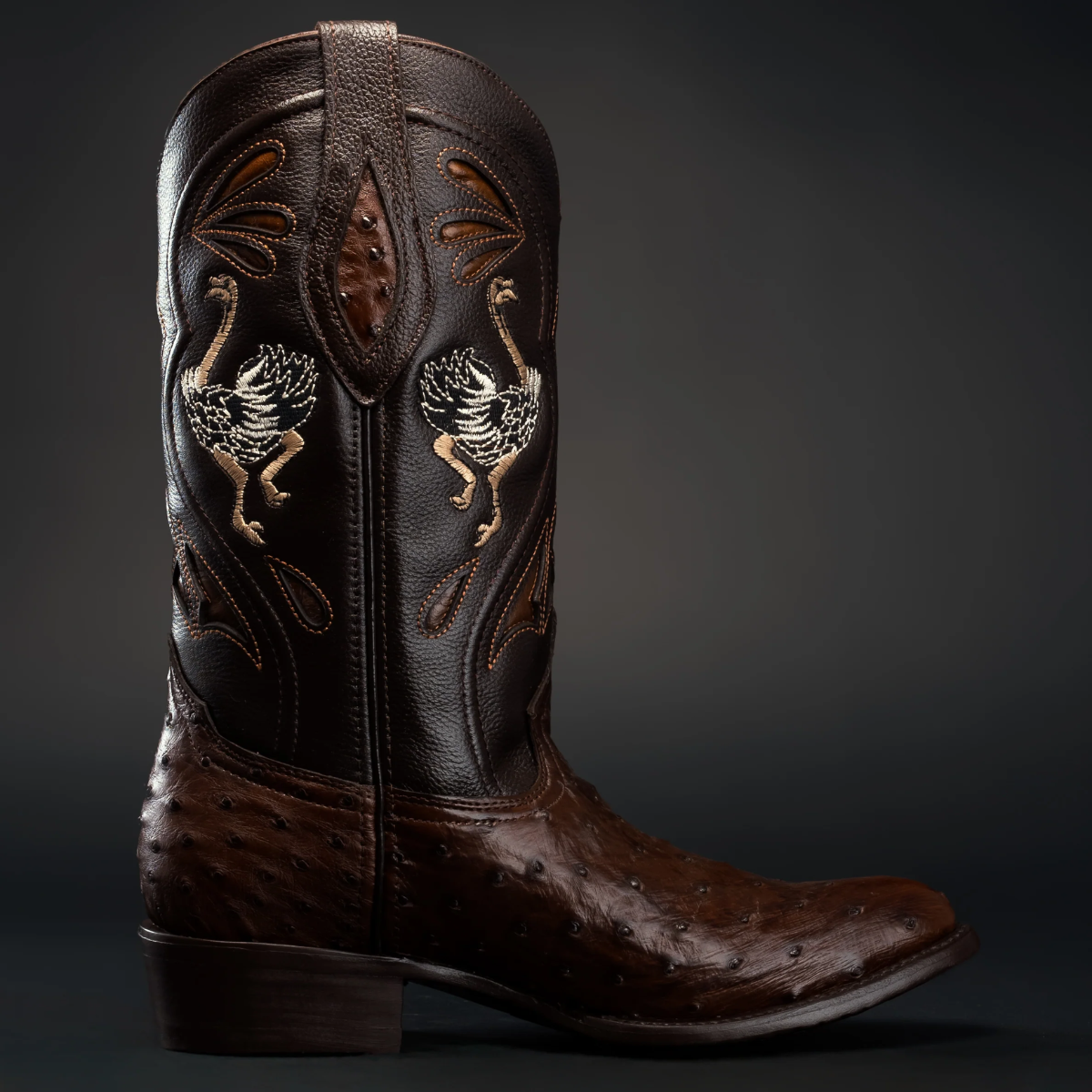 Original Men's Exotic Ostrich Cowboy Boots 'Joe Boots' - ID: 903CA