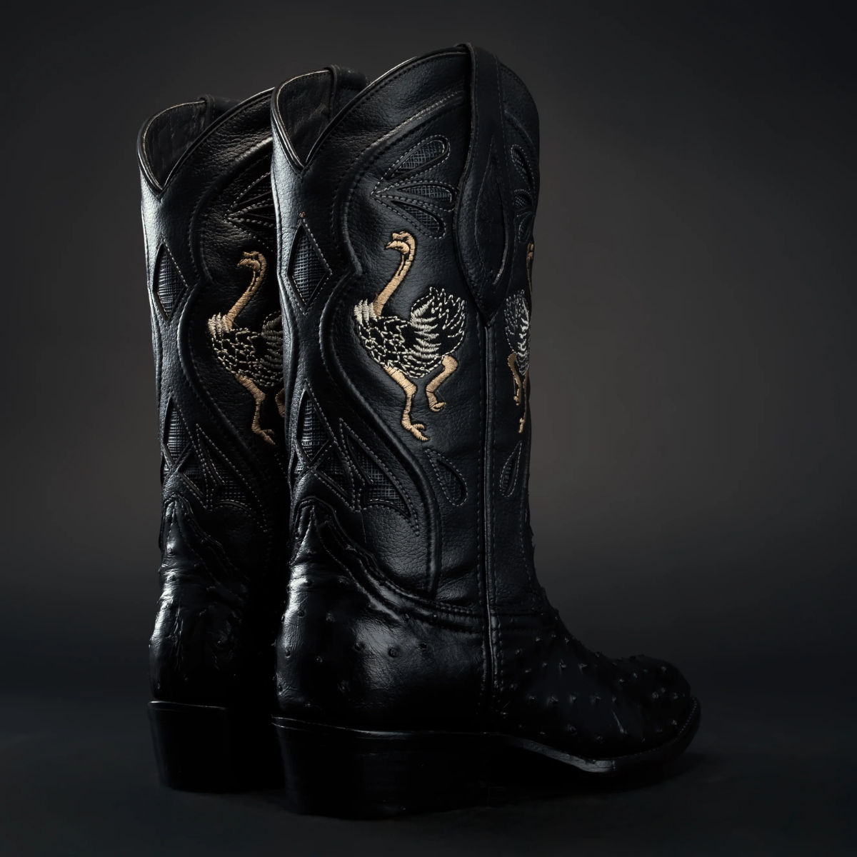 Original Men's Exotic Ostrich Cowboy Boots 'Joe Boots' - ID: 903NE