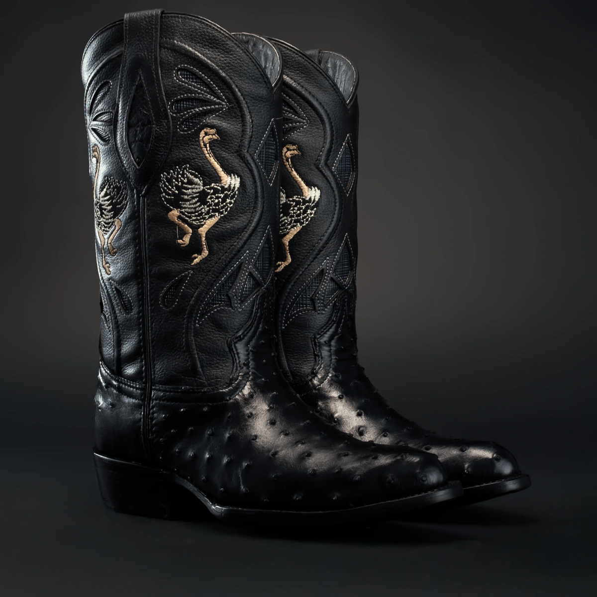 Original Men's Exotic Ostrich Cowboy Boots 'Joe Boots' - ID: 903NE