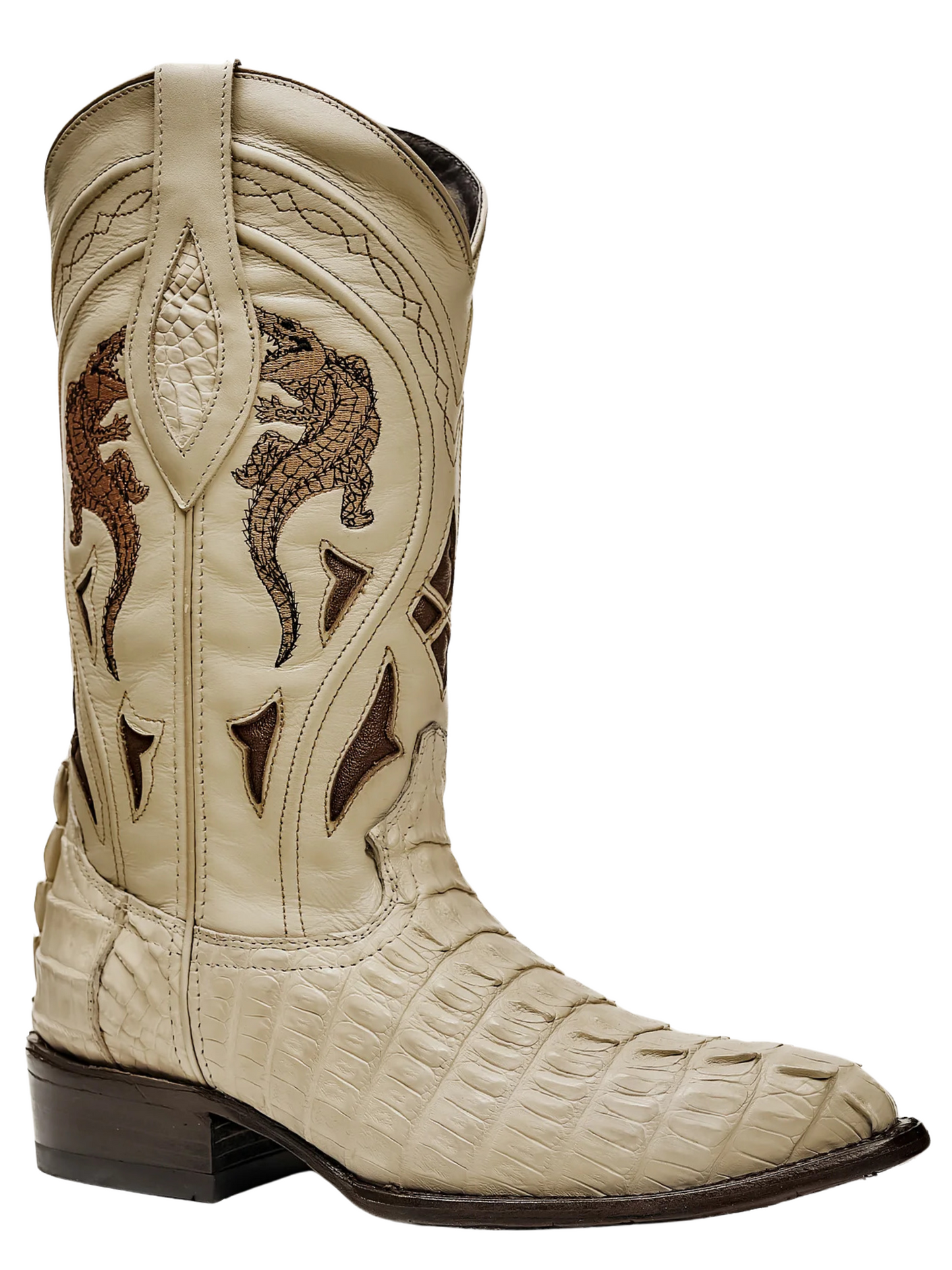 Botas Vaqueras Exoticas de Caiman Belly Original para Hombre 'Rodeo Cartie' - ID: 908HU Botas Caiman Original Rodeo Cartie 