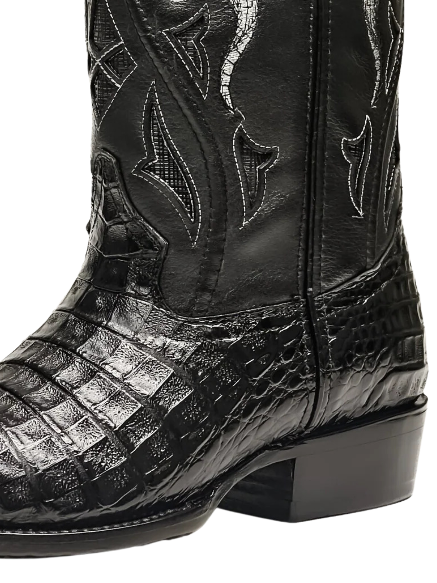 Botas Vaqueras Exoticas de Caiman Belly Original para Hombre 'Rodeo Cartie' - ID: 908NE Botas Caiman Original Rodeo Cartie 