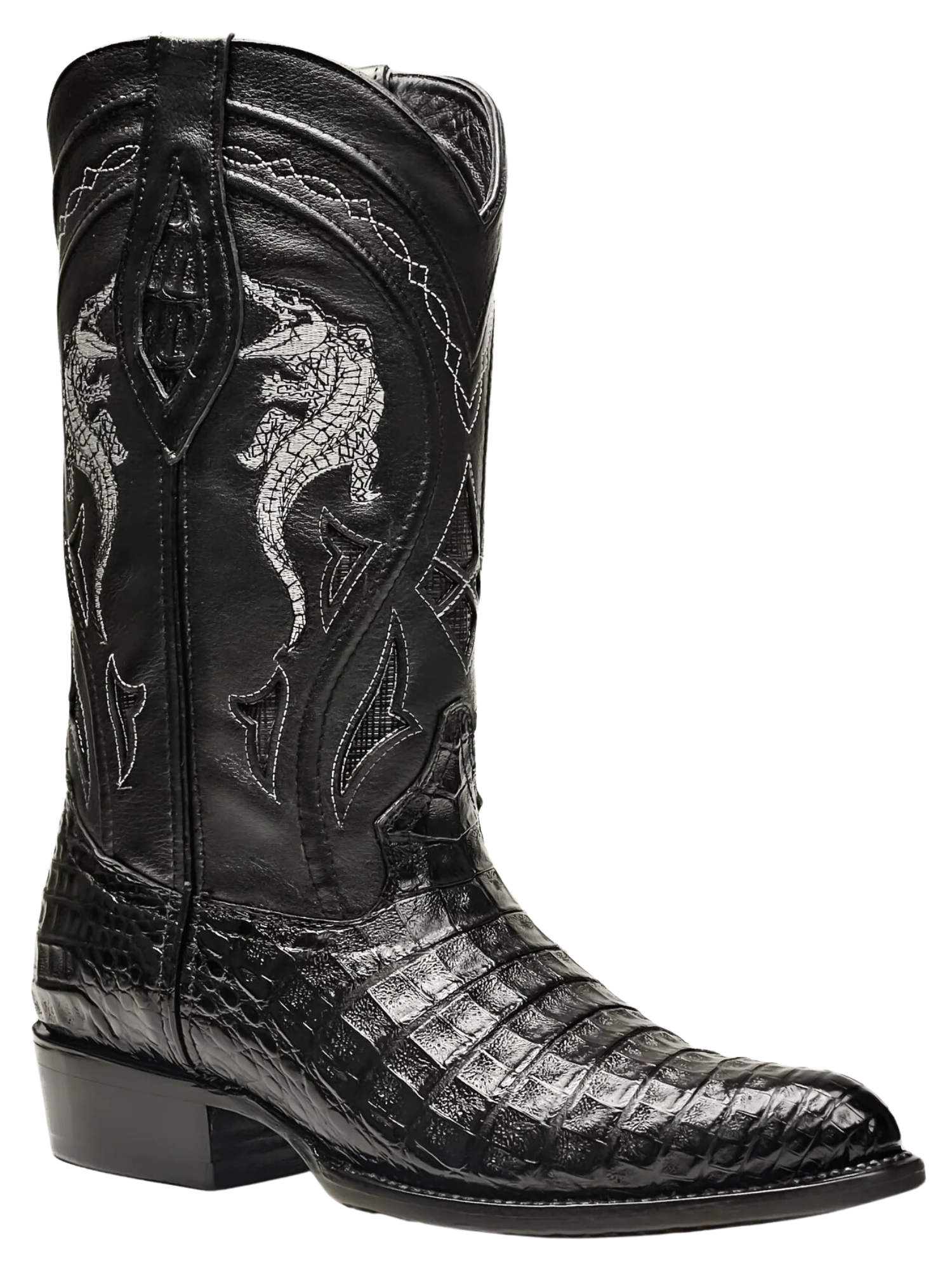 Botas Vaqueras Exoticas de Caiman Belly Original para Hombre 'Rodeo Cartie' - ID: 908NE Botas Caiman Original Rodeo Cartie 