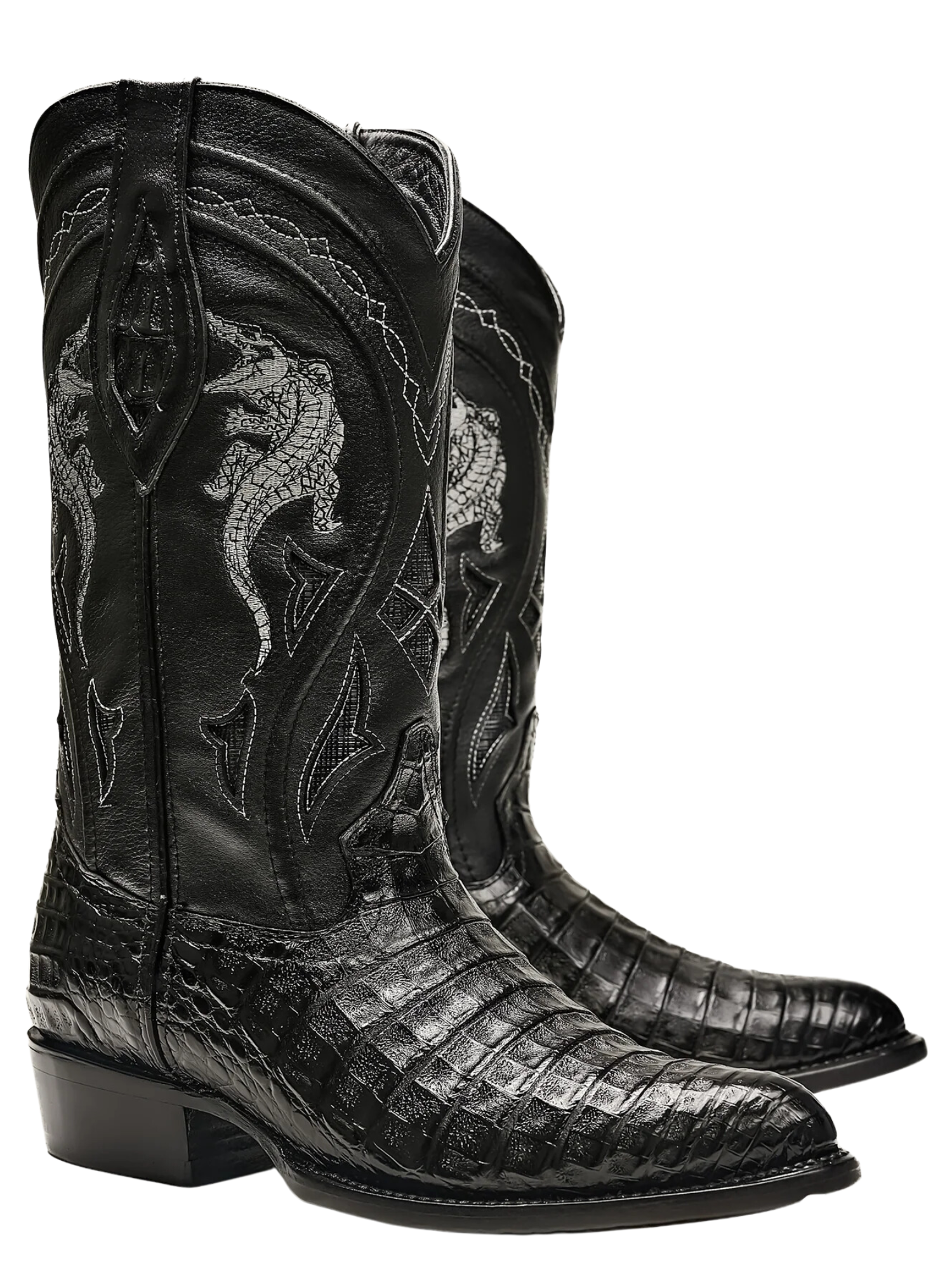 Botas Vaqueras Exoticas de Caiman Belly Original para Hombre 'Rodeo Cartie' - ID: 908NE Botas Caiman Original Rodeo Cartie 