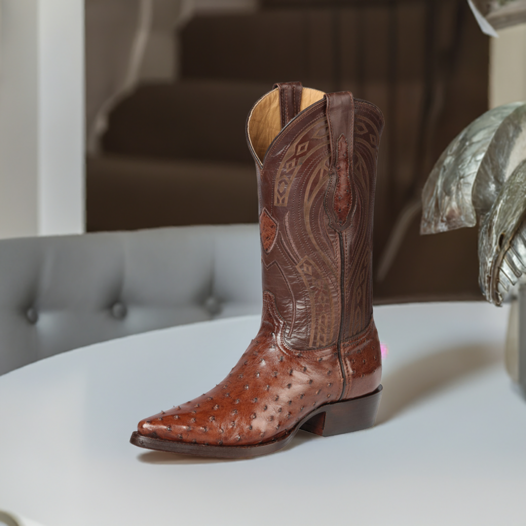 Original Men's Exotic Ostrich Cowboy Boots 'Centenario' - ID: 170610