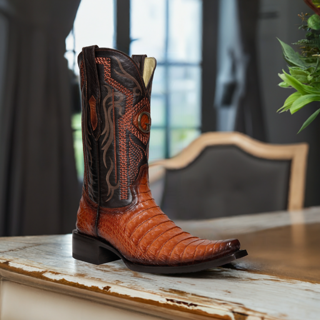 Caiman Belly Original Men's Exotic Cowboy Boots 'El General' - ID: 45080