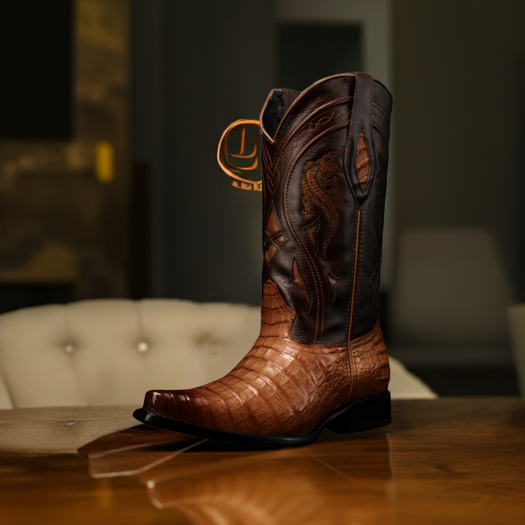 Original Caiman Belly Men's Exotic Cowboy Boots 'Joe Boots' - ID: 608CH