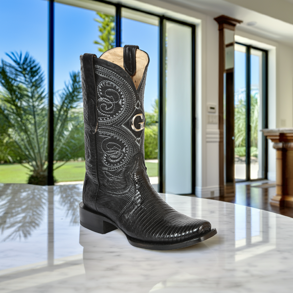 Botas Vaqueras Exoticas de Lizard Original para Hombre 'El General' - ID: 45512 Botas Lizard Original El General