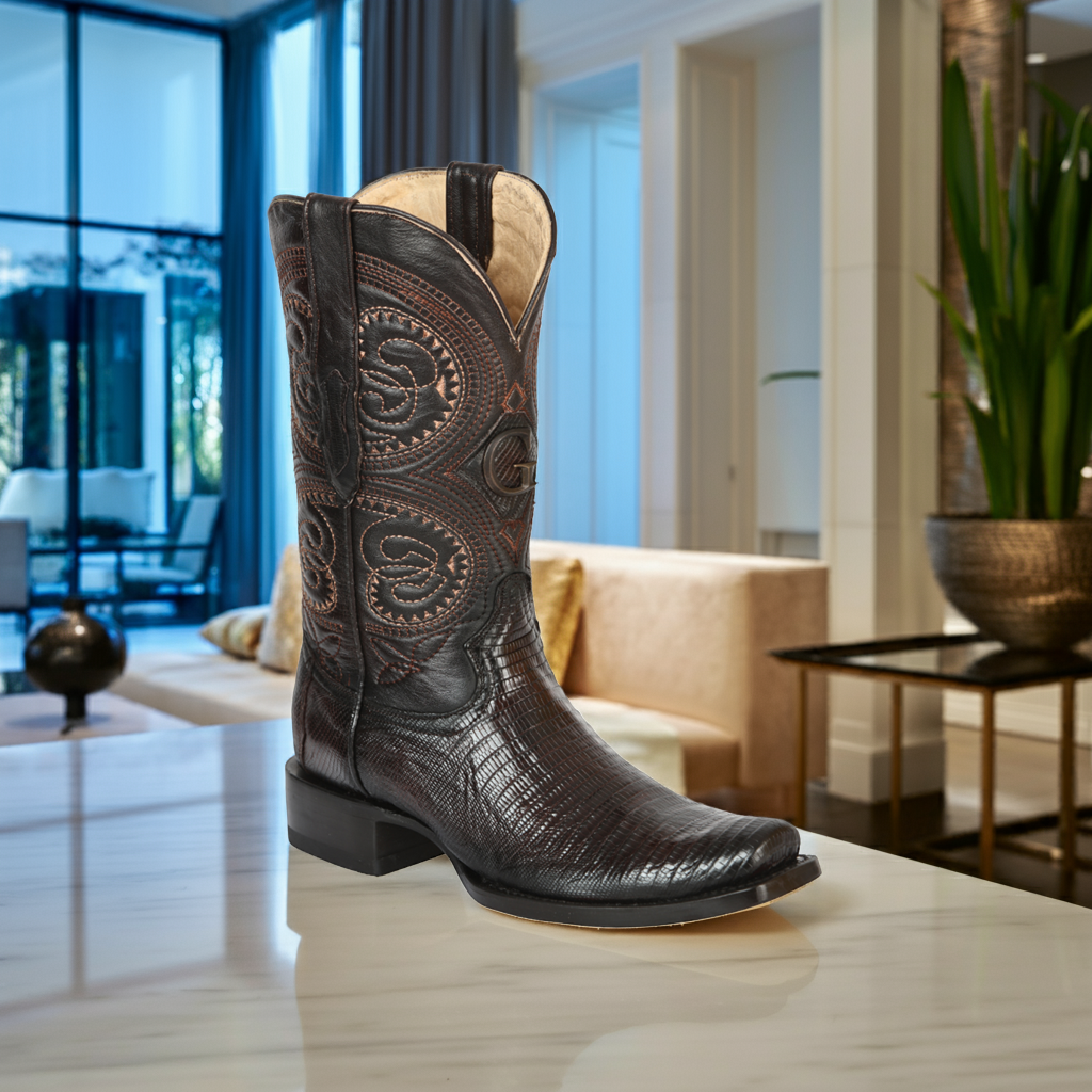 Botas Vaqueras Exoticas de Lizard Original para Hombre 'El General' - ID: 45513 Botas Lizard Original El General