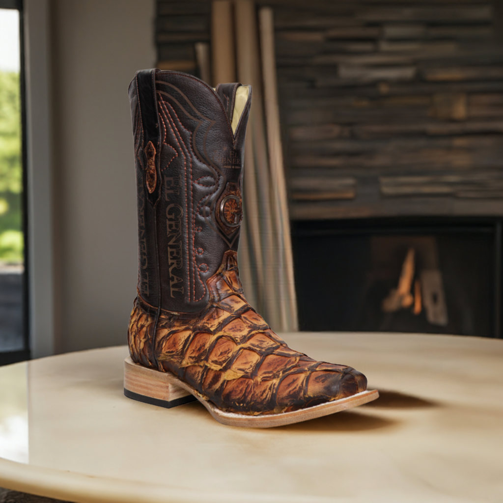 Monster Fish Original Men's Exotic Cowboy Boots 'The General' - ID: 45085