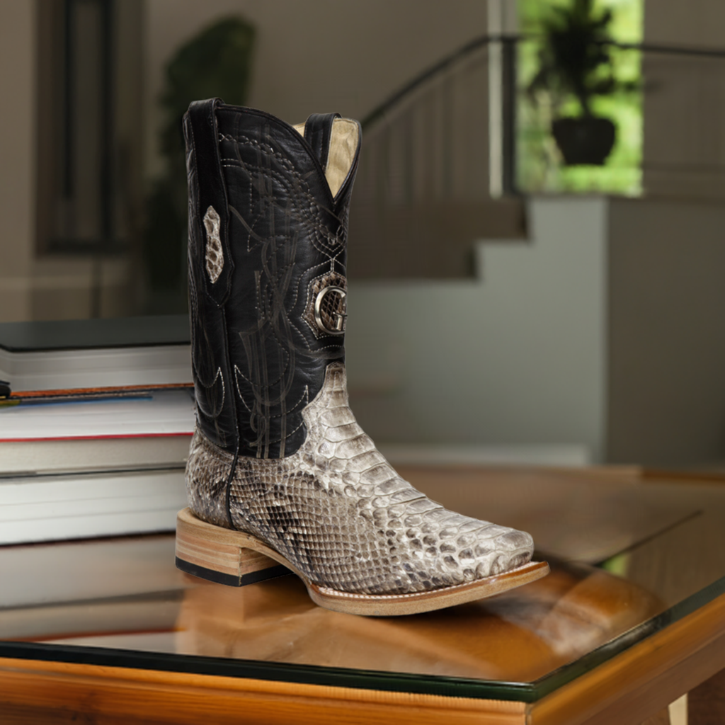 Original Python Exotic Cowboy Boots for Men 'The General' - ID: 45090