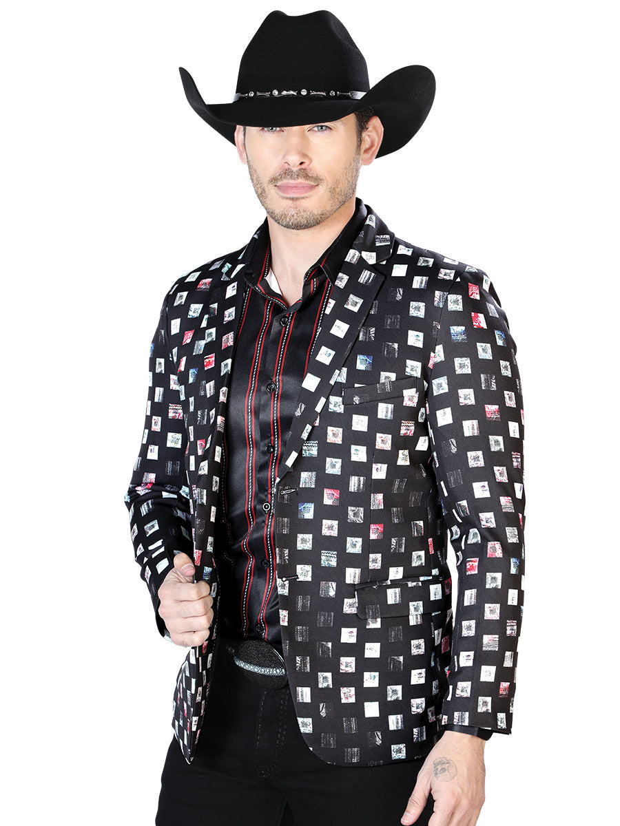 Saco Estampado Negro para Hombre 'El Señor de los Cielos' - ID: 44003 Sacos Vaqueros El Señor de los Cielos Black