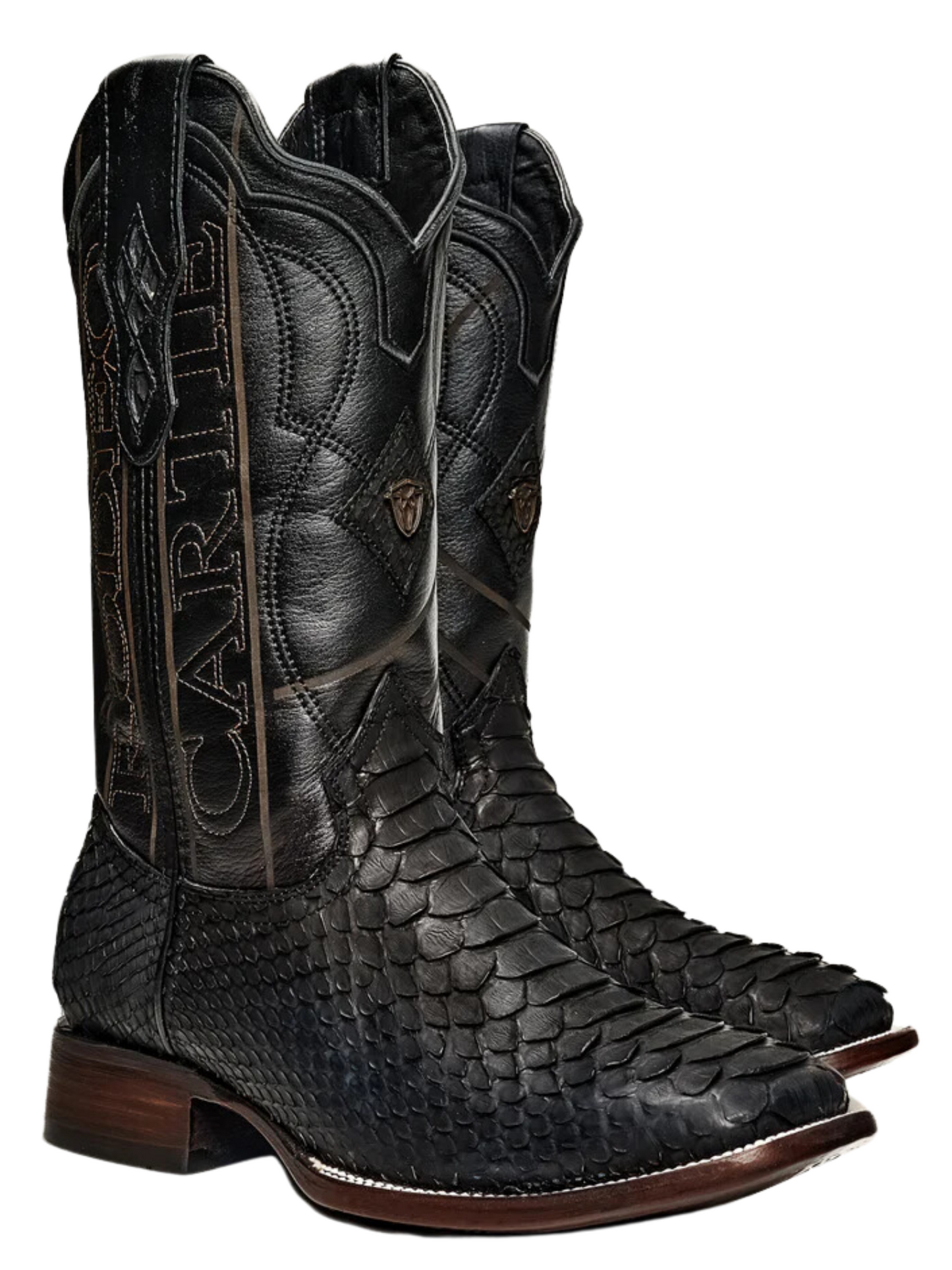 Botas Vaqueras Rodeo Exoticas de Python Original para Hombre 'Rodeo Cartie' - ID: RC-PYT-BM Botas Python Original Rodeo Cartie 