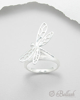 Anillo de Libelula de Plata Ley 925 - 925 Sterling Silver Dragonfly Ring - ID: 547064599 Bellash
