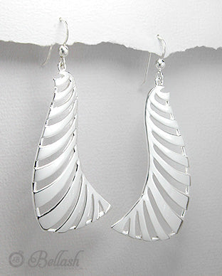 Aretes Colgantes Artesanales de Plata Ley 925 - 925 Sterling Silver Handmade Dangle Earrings - ID: 547064747 Bellash