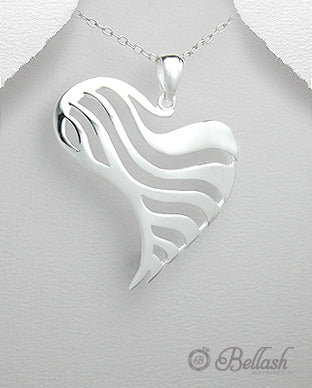 Dije de Corazon Artesanal de Plata Ley 925 - 925 Sterling Silver Handmade Heart Pendant - ID: 547064759 Bellash