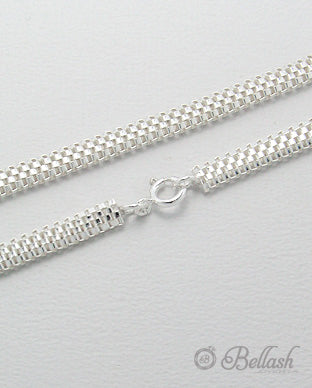 Collar Cadena de Serpiente de Plata Ley 925 - 925 Sterling Silver Snake Chain Necklace - ID: 547064885 Bellash